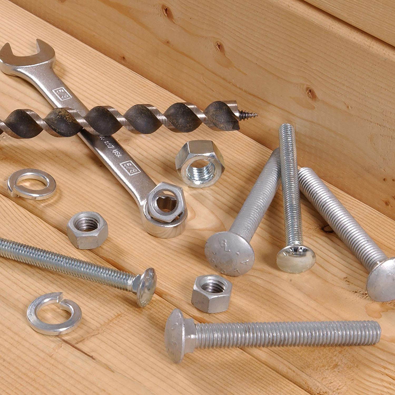 3/8" x 8" Zinc Plated Carriage Bolt