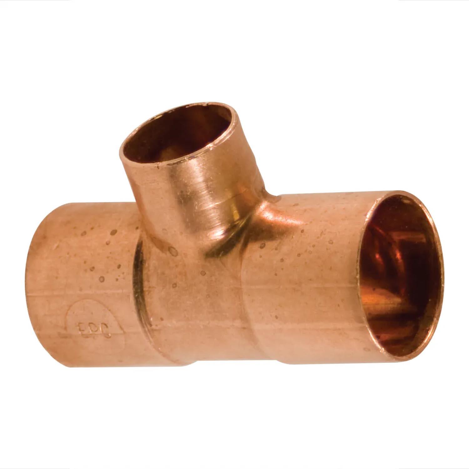 3/4" x 1/2" x 3/4" Copper Tee C x C x C