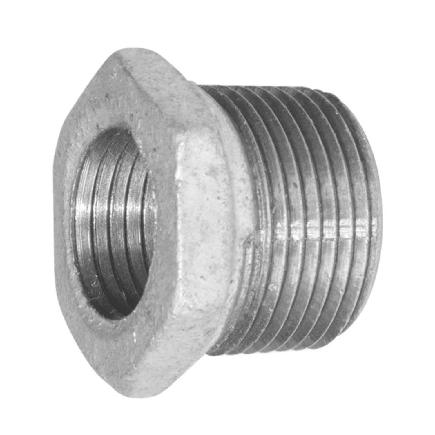 3/4" x 1/2" Malleable Iron Hex Bushing Galvanized