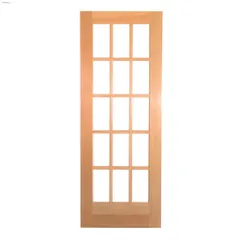 30\" x 80\" Finger Joint Pine French Door