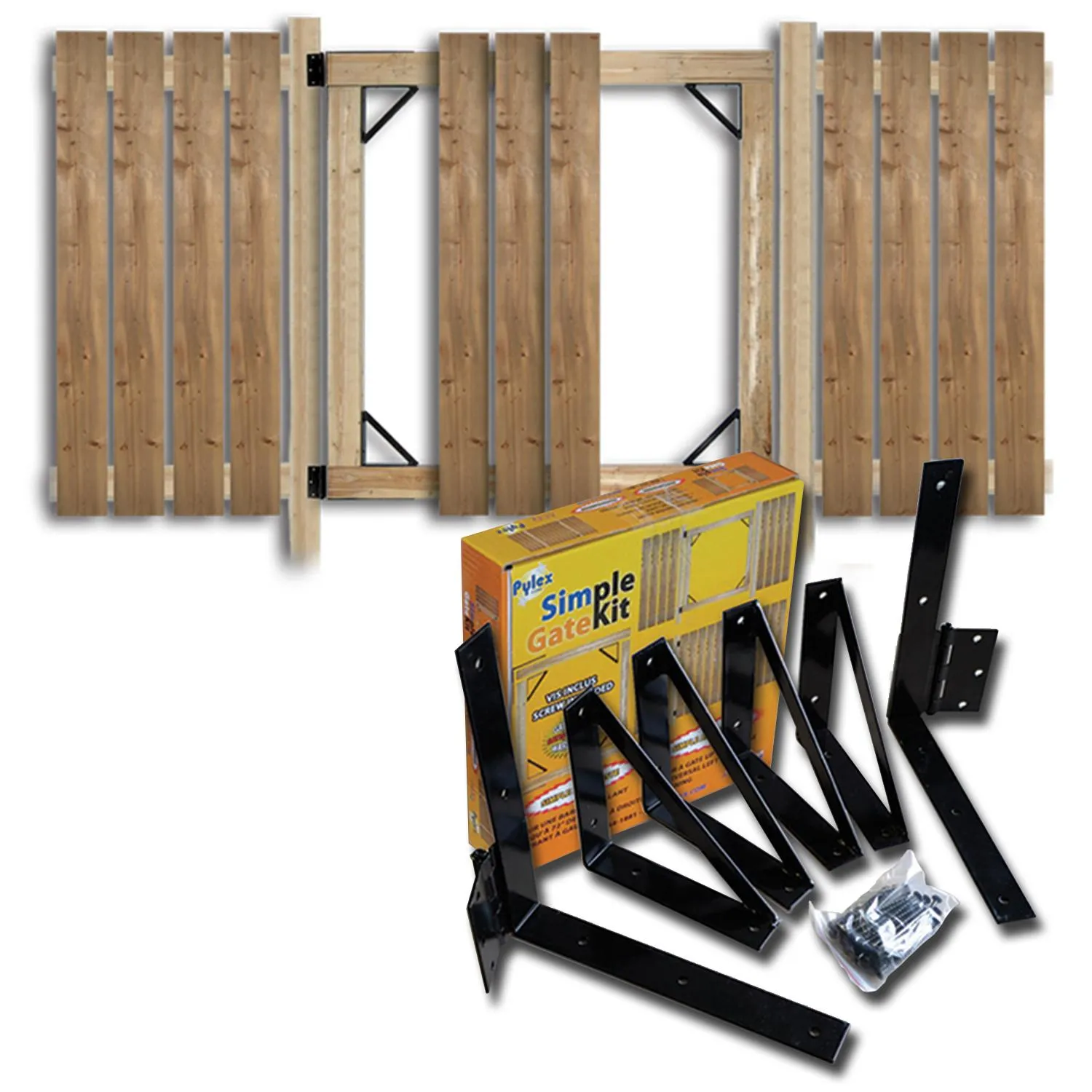 Pylex Steel Gate Black Kit - Kent.ca