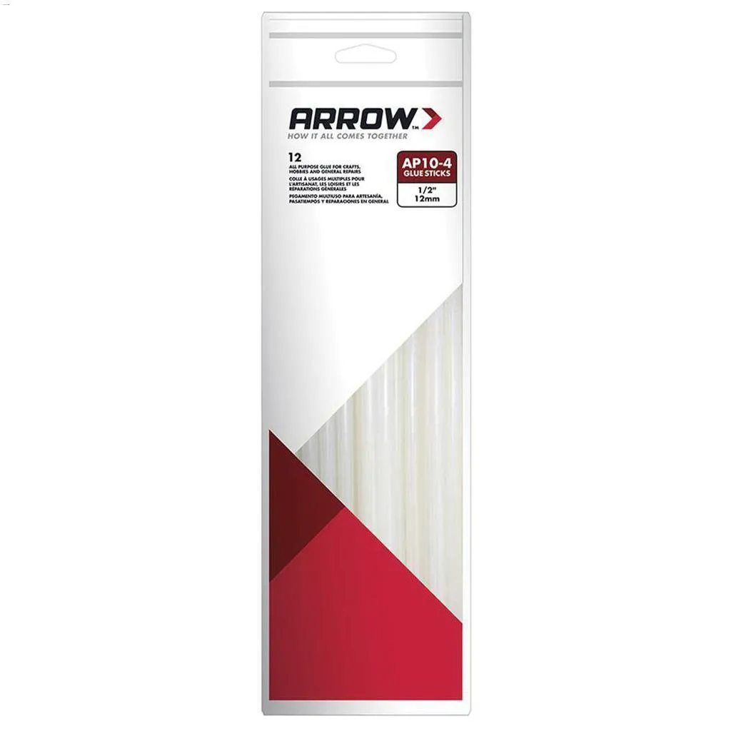 1\/2\" x 10\" All Purpose Round Glue Stick-12\/Pack