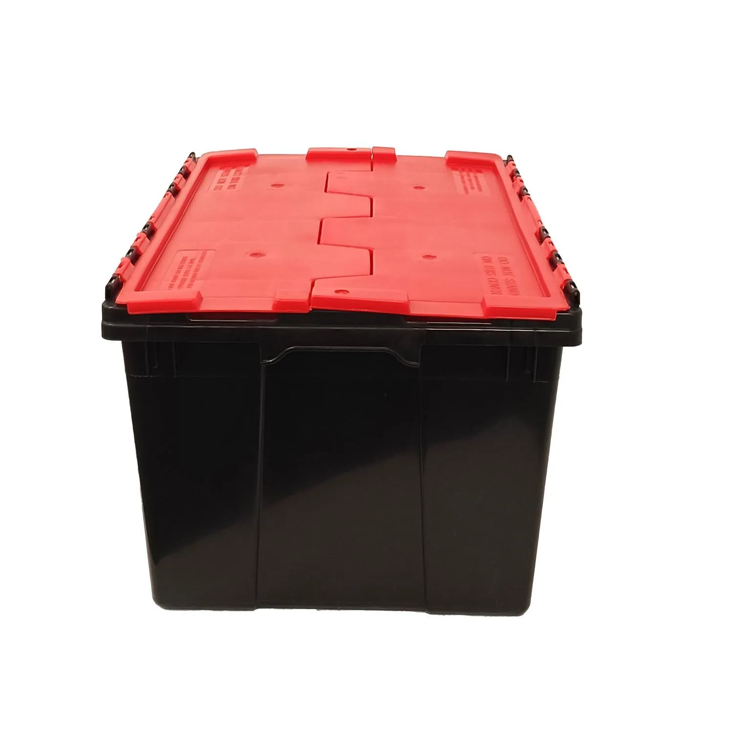 45 L Gray Commercial Flip-Top Storage Tote