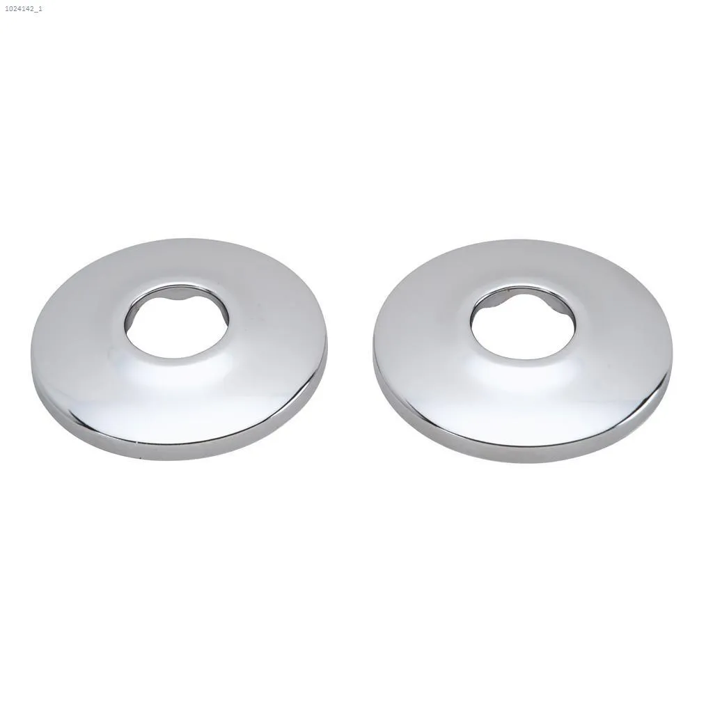 3\/4\" C 1\/2\" IP Chrome Plated Steel 2-Piece Pipe Flange Set