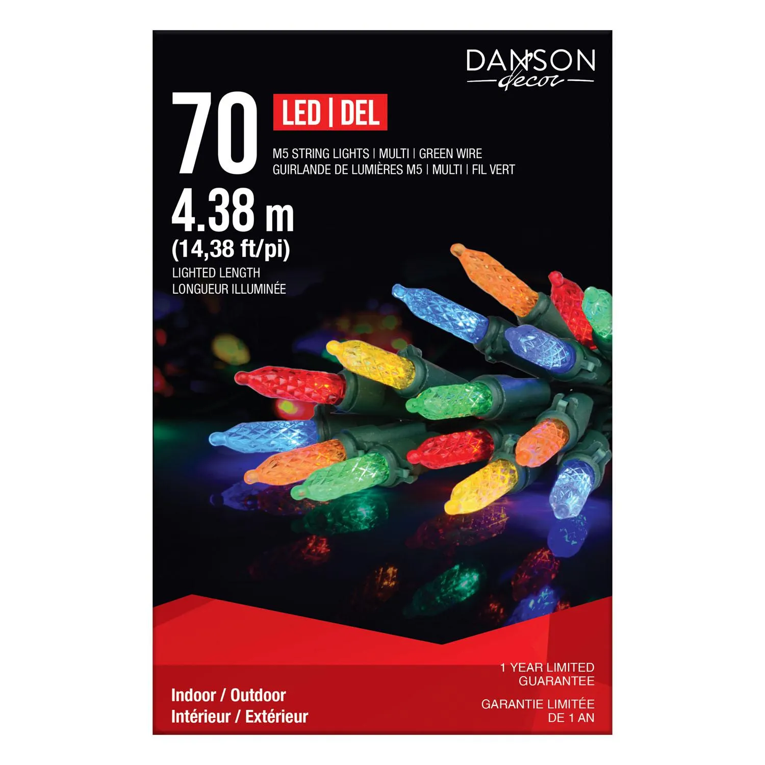 70 Multi-Colour LED Outdoor Light Set