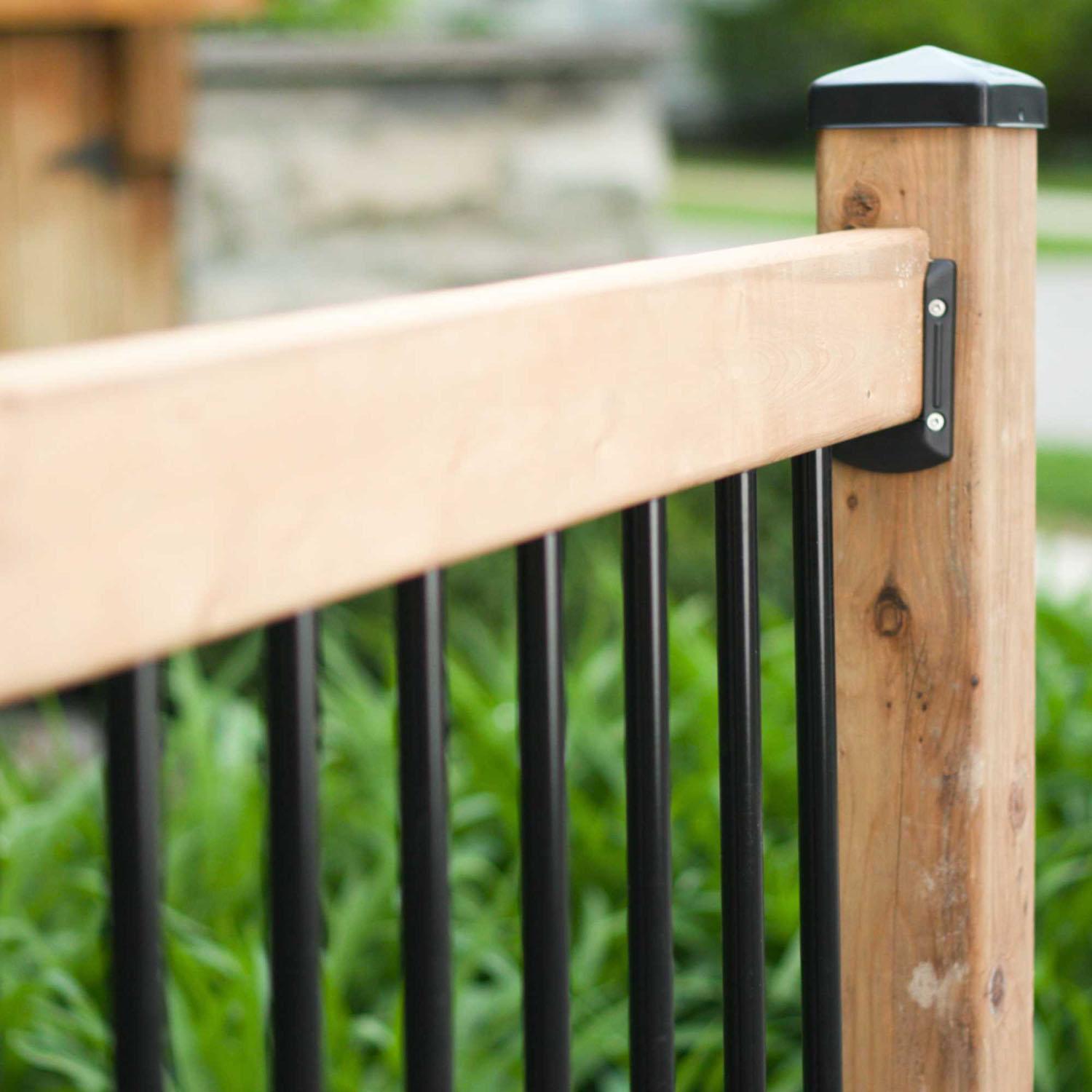 Nuvo Iron Round Baluster 3/4" x 26" Black 10 Pack