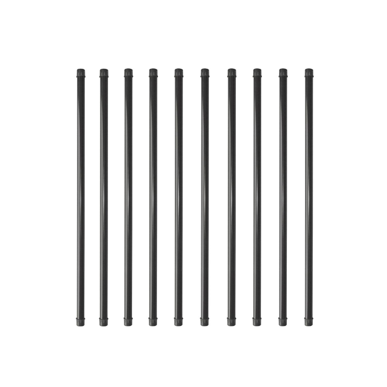 Nuvo Iron Round Baluster 3/4" x 26" Black 10 Pack