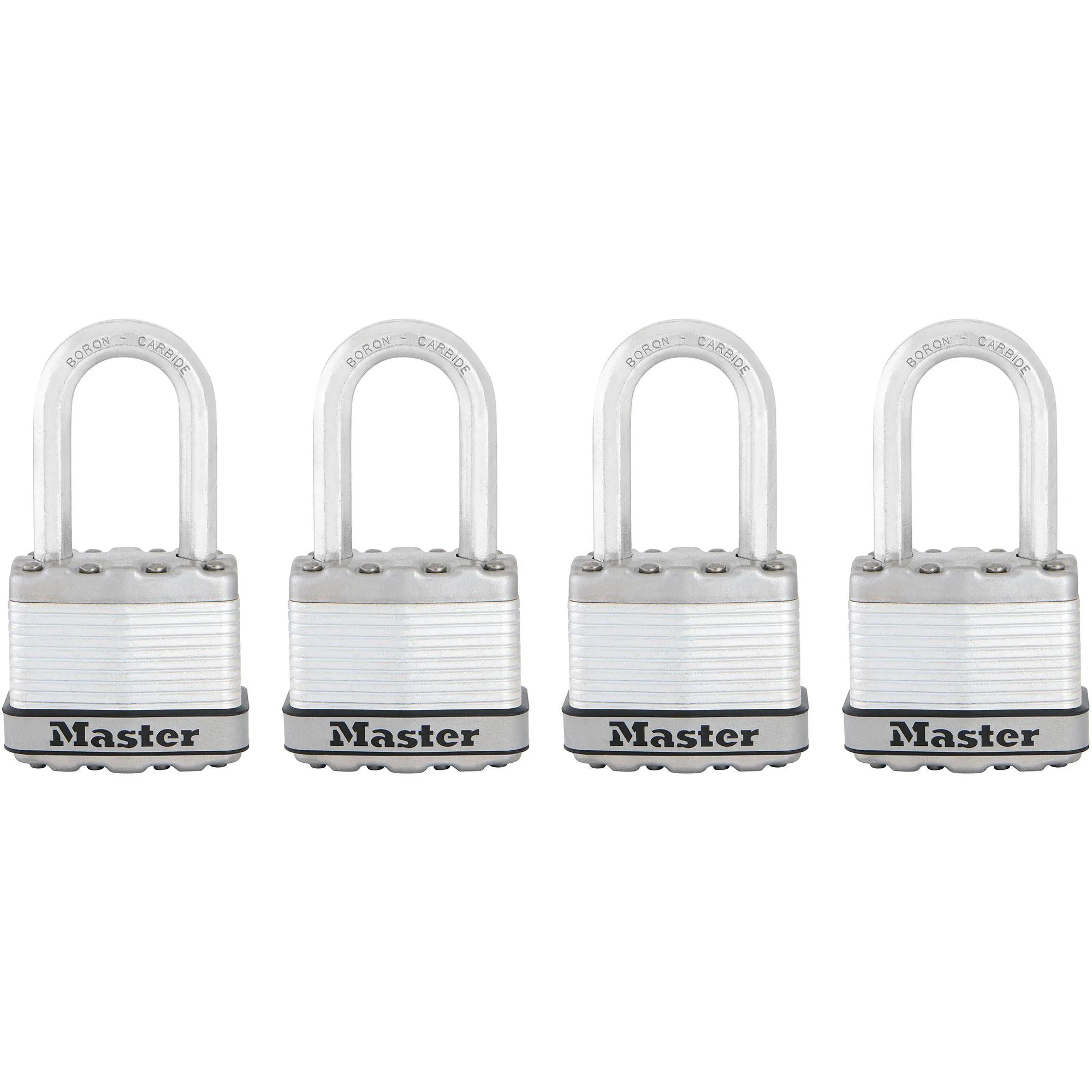 1-3/4" Wide Padlock with 1-1/2" Shackle-4/Pack