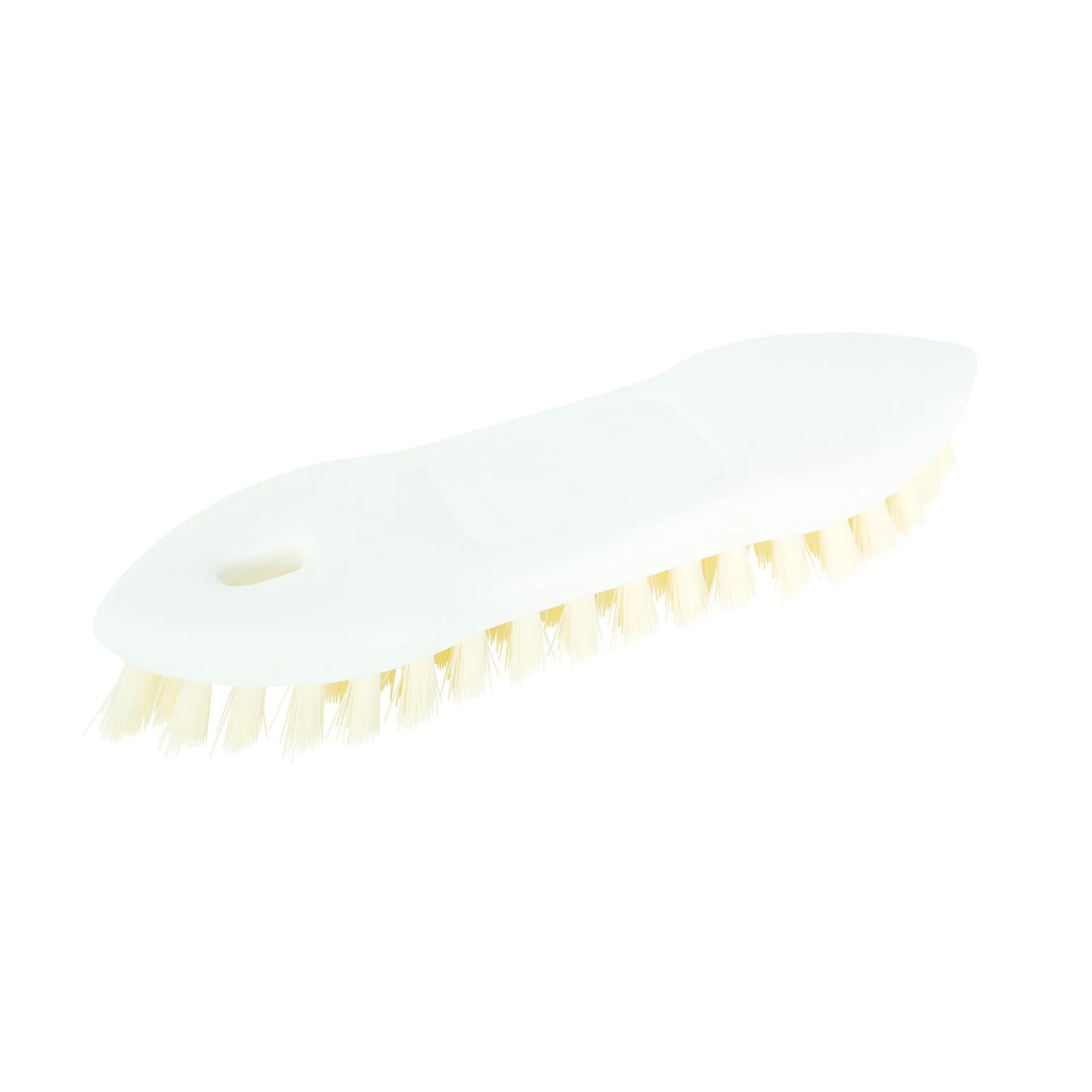Brosse à récurer pointue 9 po base plastique poils polyester