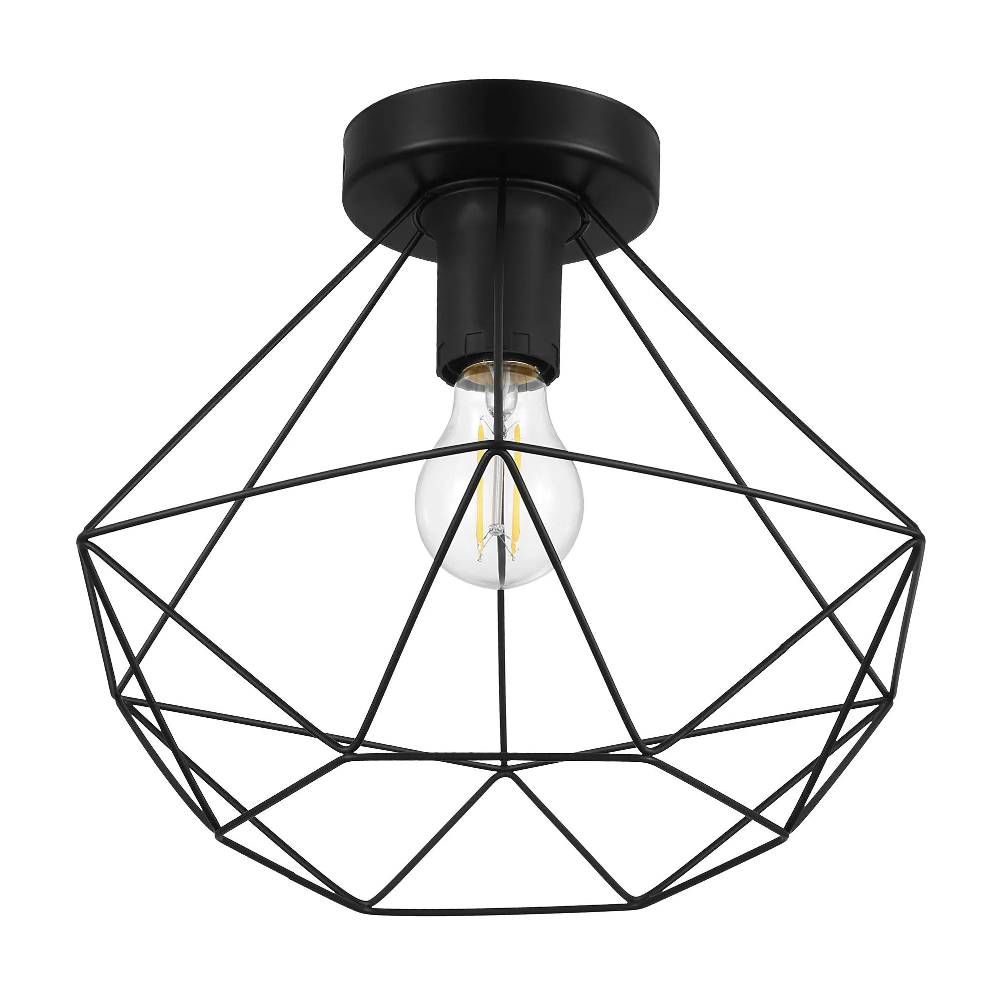 Tarbes Ceiling Light Black Finish