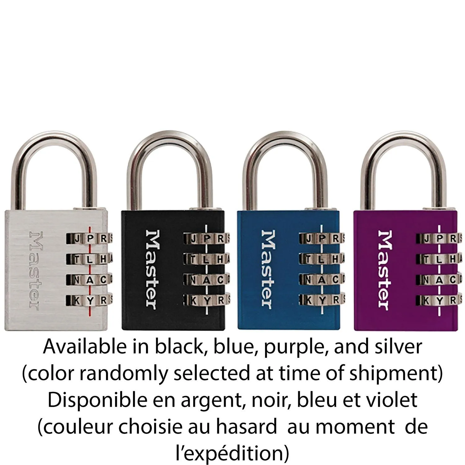 1-9/16" Set Your Own Word Combination Padlock Assorted Color