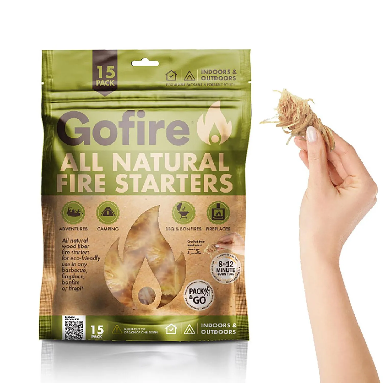 All Natural Fire Starter 15 Pack