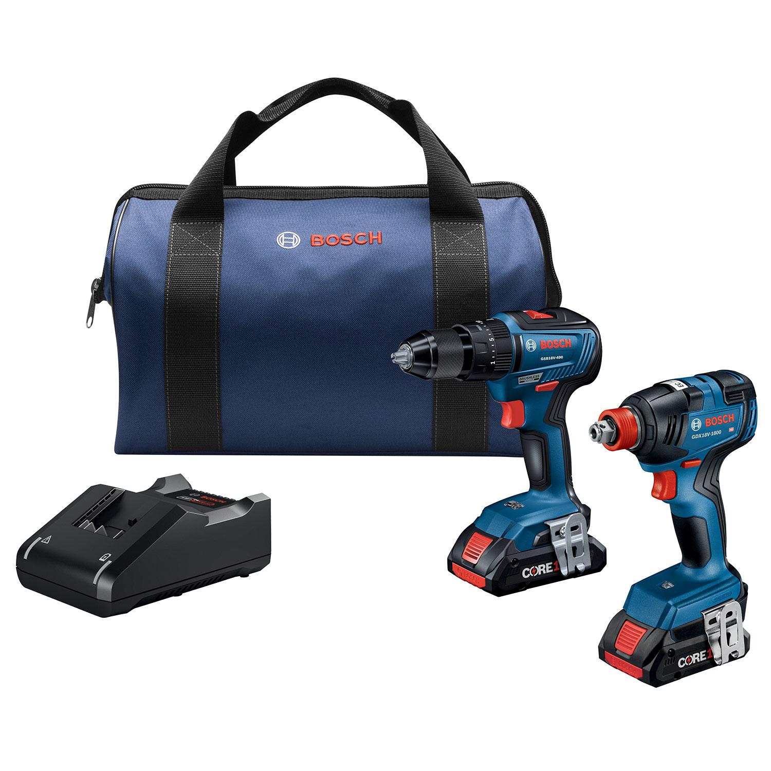Bosch 18V Hammer Drill and Impact Combo Brushless 2-Tool Kit