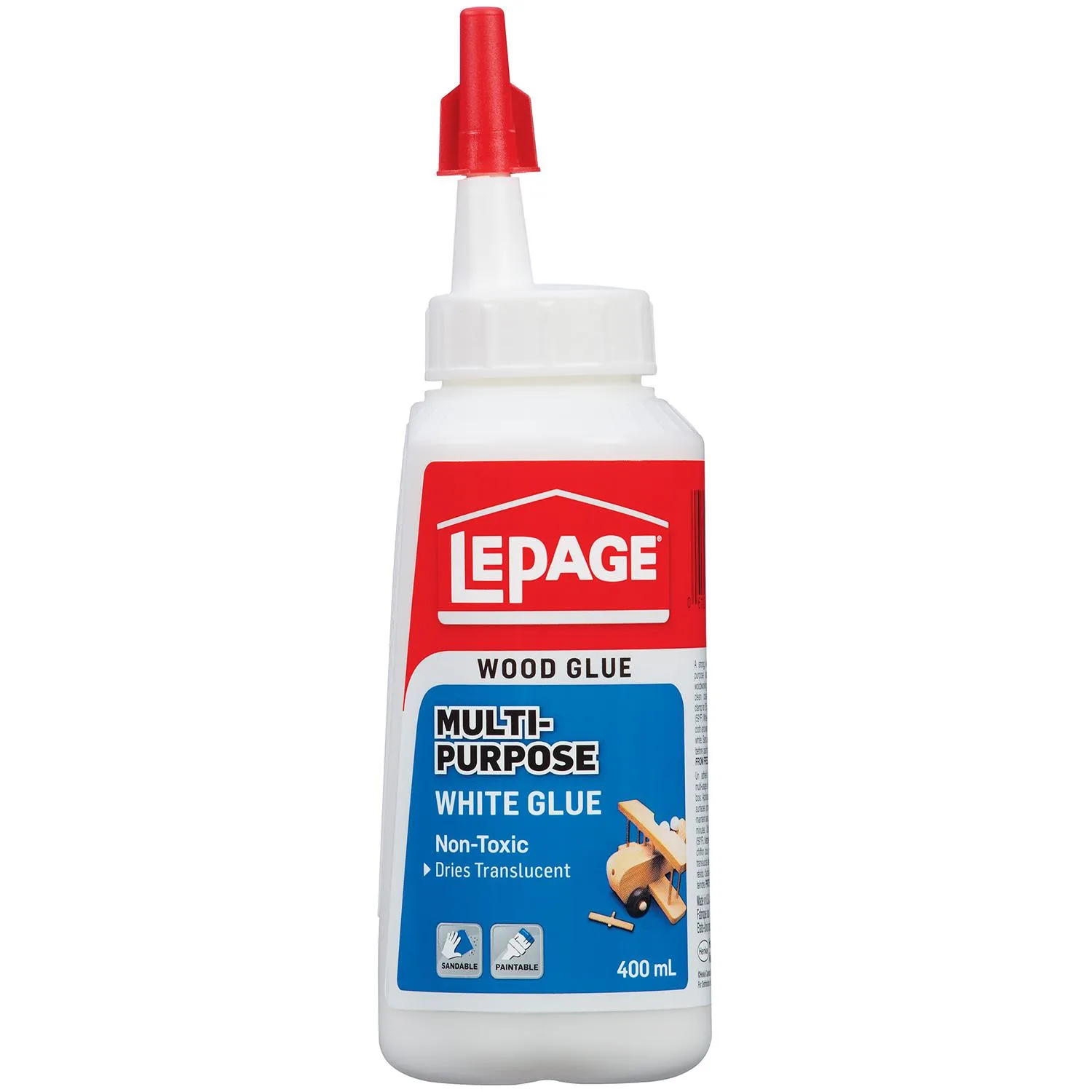 Colle blanche multi-usage non toxique 400 ml LePage