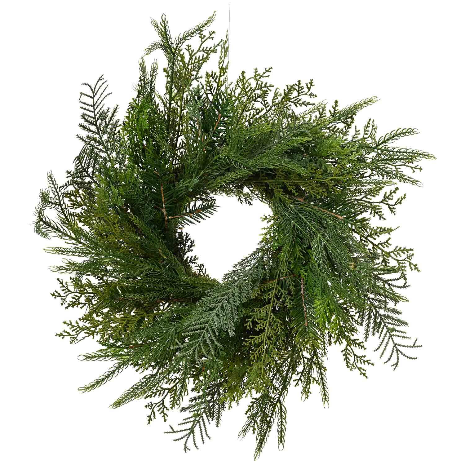 Juniper Wreath 24"