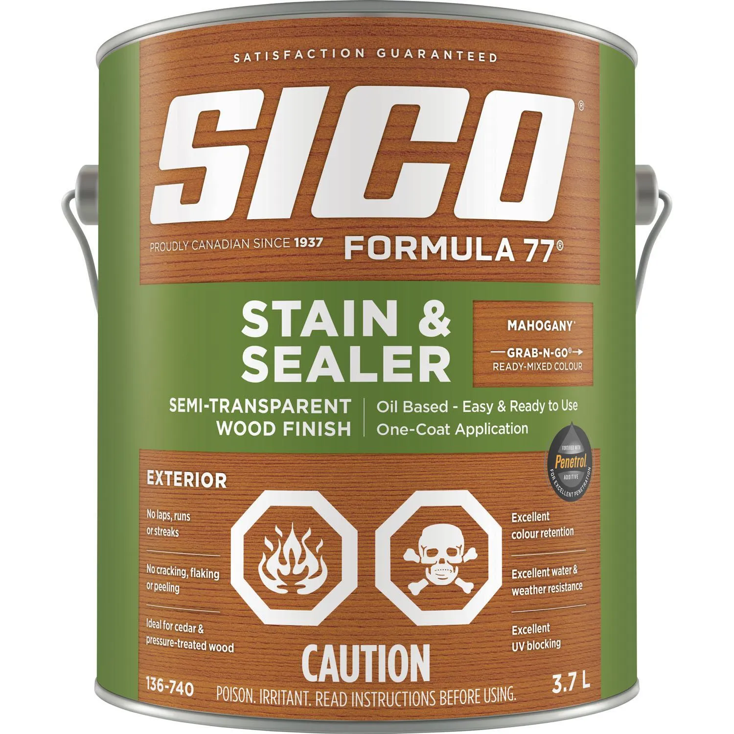 Formula77 Semi-Transparent Stain & Seal 3.78L - Kent.ca