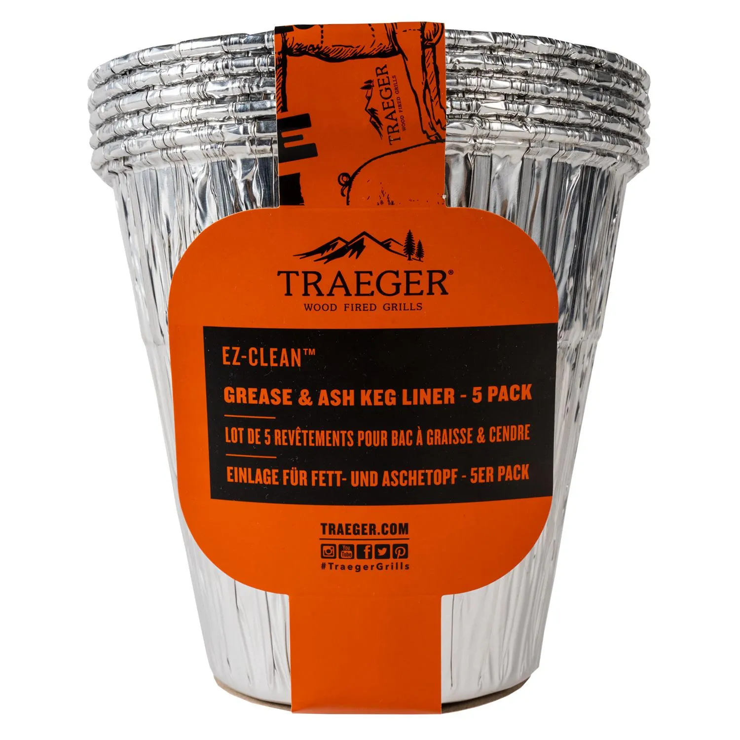 Grease & Ash Keg Liner 5/Pack