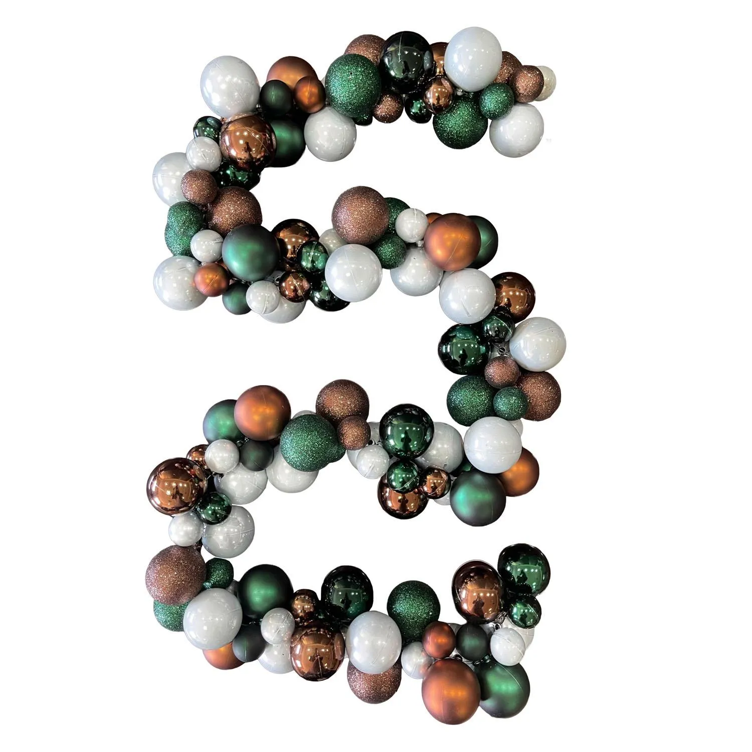 Shatterproof Cluster Ball Garland In Enchanted Forest