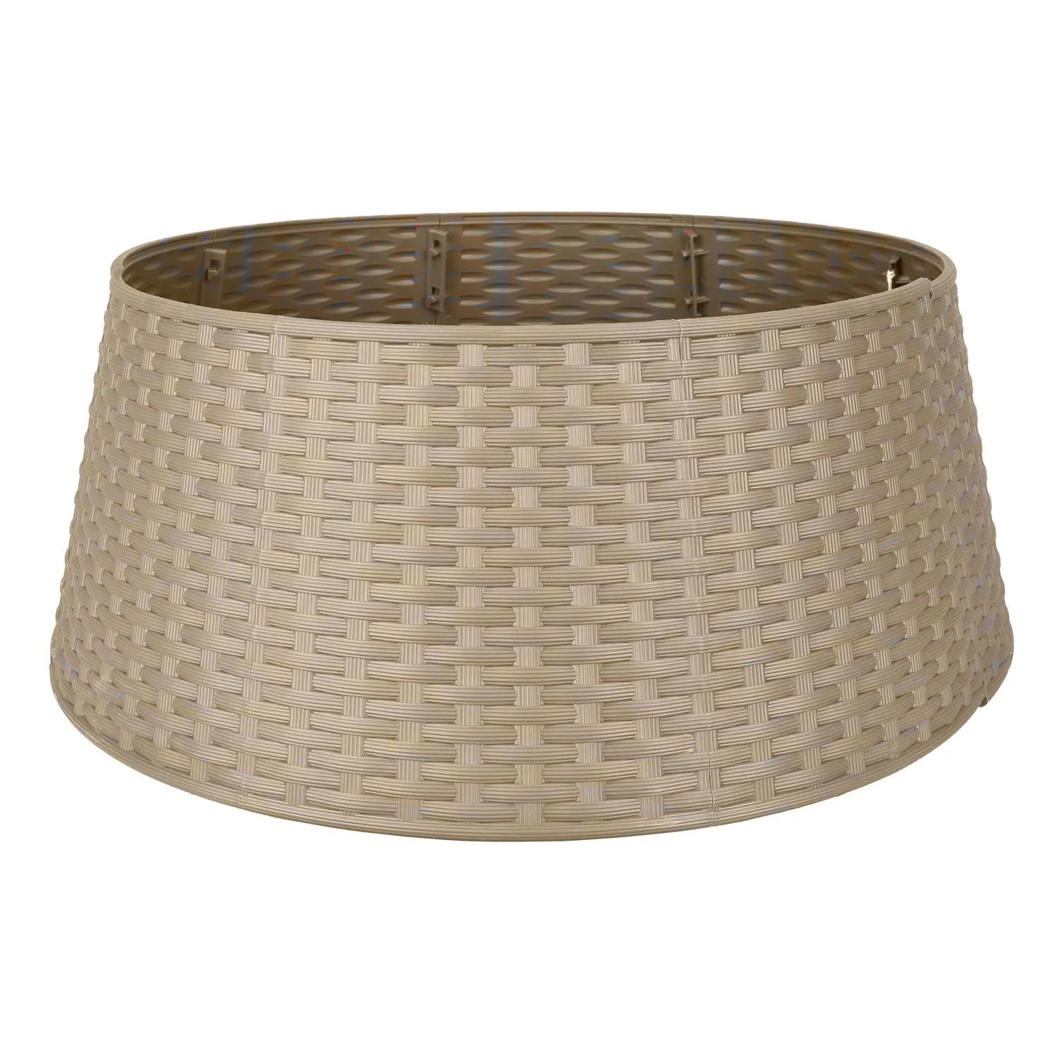 Rattan Look Christmas Tree Skirt, Natural