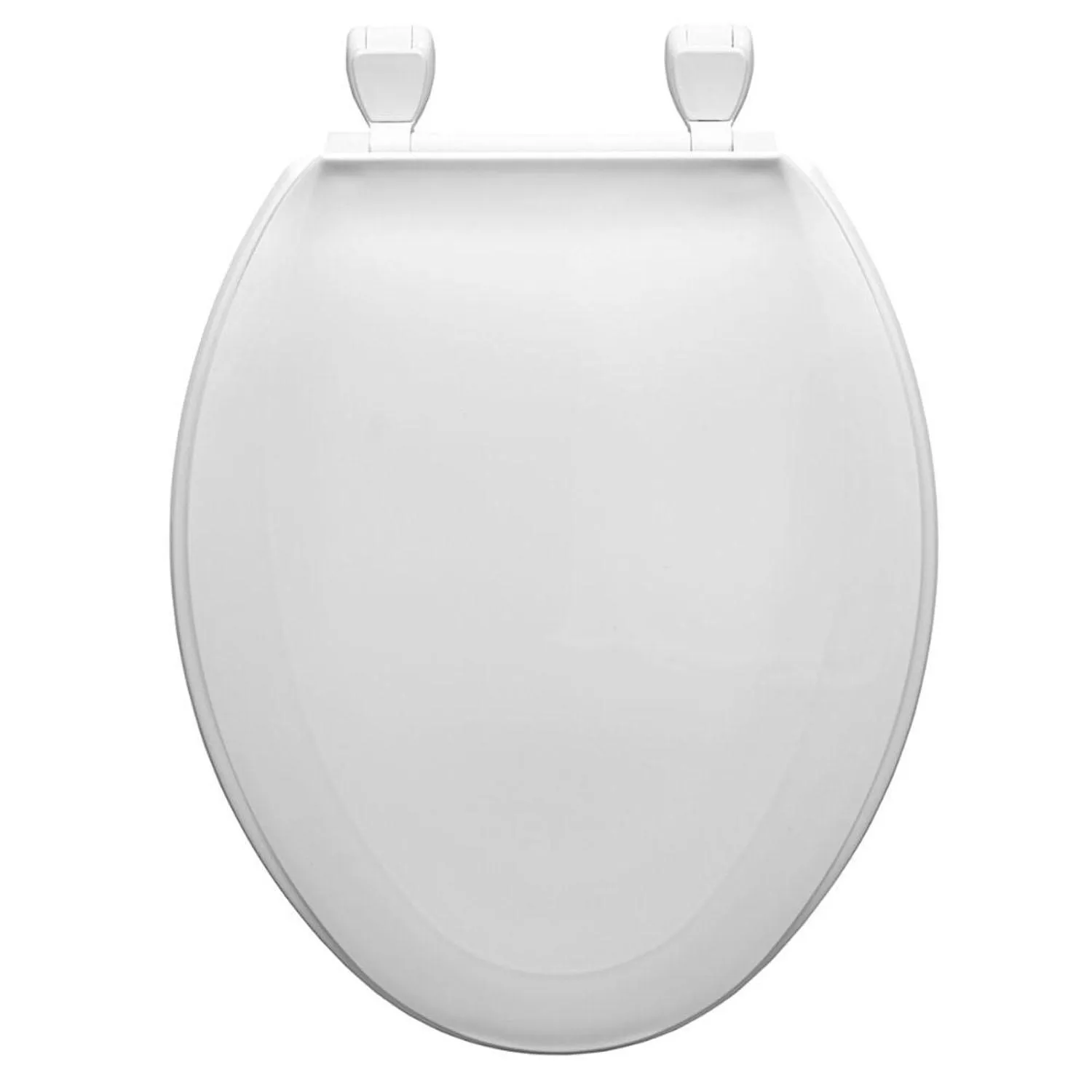 Elongated Plastic Toilet Seat White 4 Pack