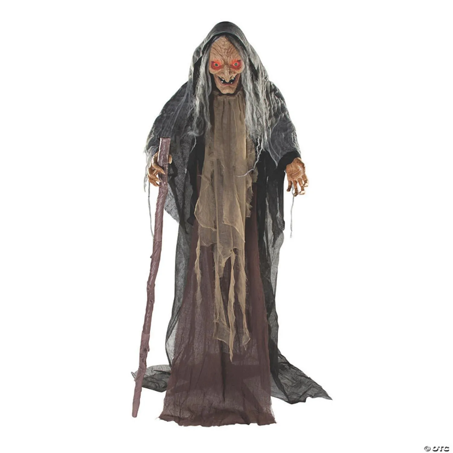 5' Animated Standing Evil Witch Battery Operated