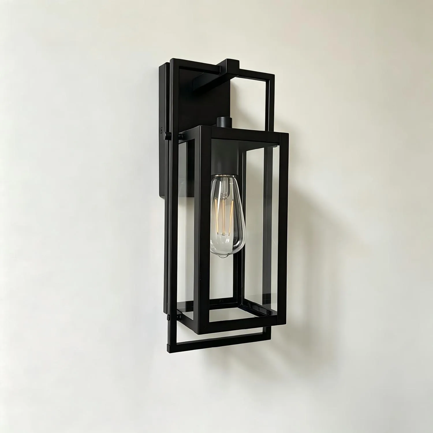 Feeney 16" Exterior Wall Lantern Matte Black 2/Pack