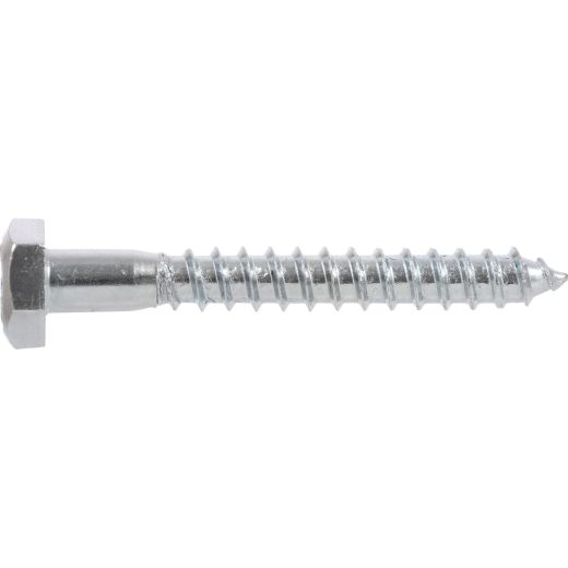 5/16" x 1" Zinc Plated Hex Lag Screw-100/Pack