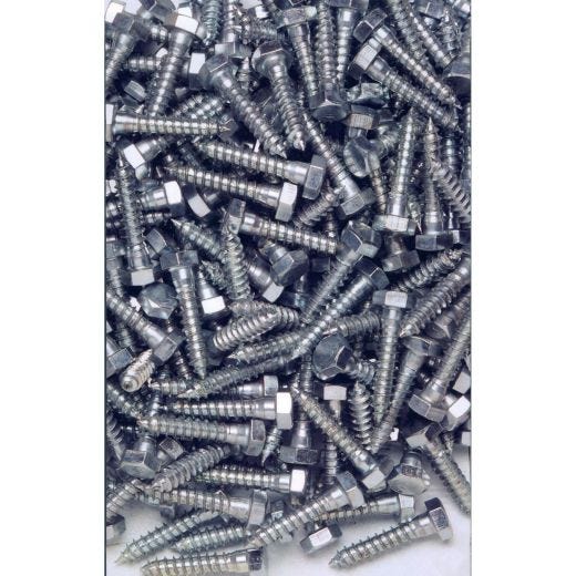 5/16" x 3-1/2" Zinc Plated Hex Lag Screw