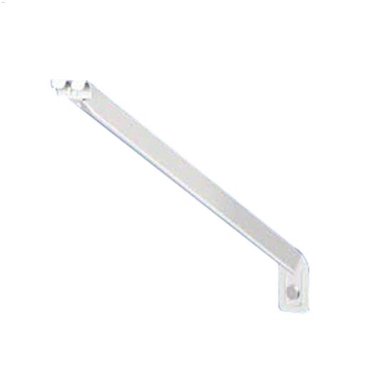 12" Epoxy Coated White Steel Wire Shelf Bracket-2/Pack