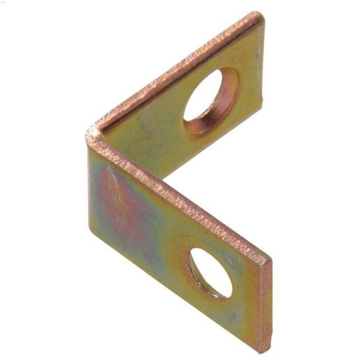 1" x 1/2" Support d'angle en zinc et bichromate jaune-4/pqt
