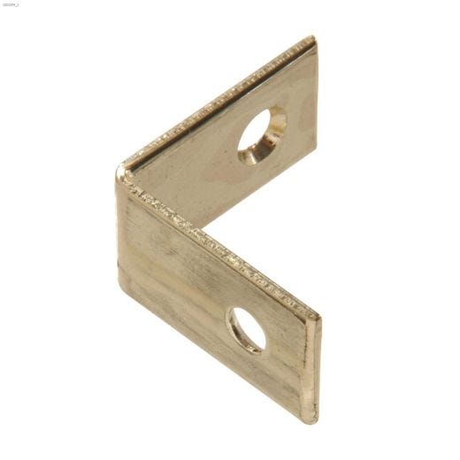 1-1/2" Bright Brass Solid Decorative Corner Brace-4/Pack