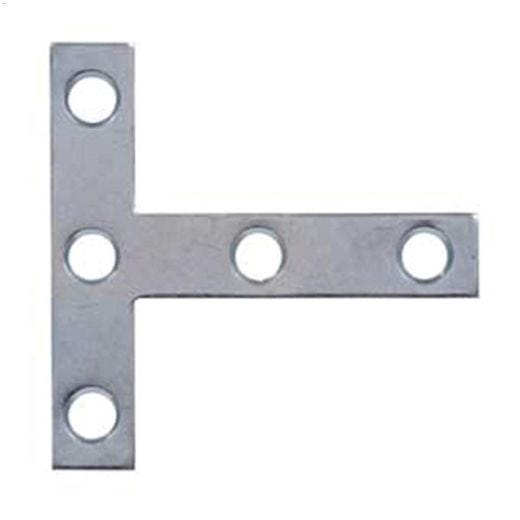 3" x 3" Zinc Plated Steel T-Plate