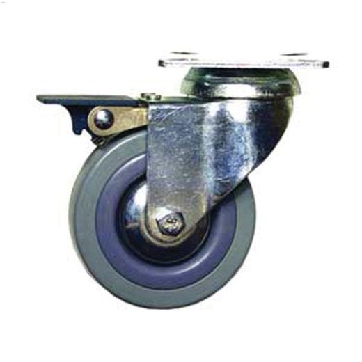 3" Gray Wheel G1 Series Swivel Caster With Brake