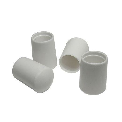 5/8" White Plastic Leg Tip