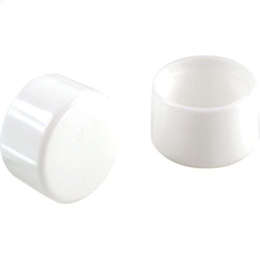 1" White Plastic Leg Tip