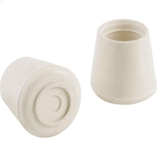 5/8" Off-White Plastic Anti-Skid Leg Tip