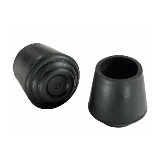 1-1/8" Rubber Black Leg Tip