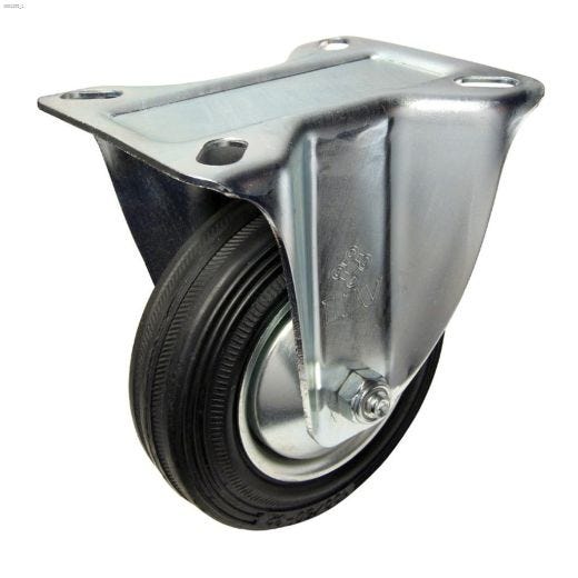 Roulette Rigide en Caoutchouc Euro de 4"