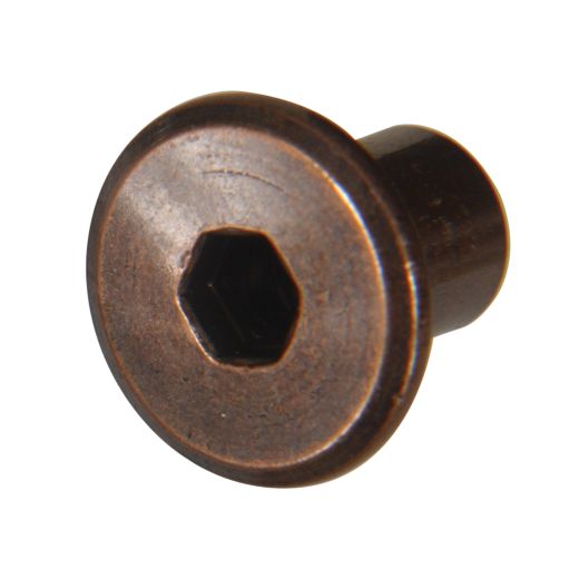 1/4-20 x 1/2" Black Oxide Connector Hex Drive Nut