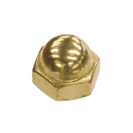 1/4-20 Brass Acorn Cap Nut