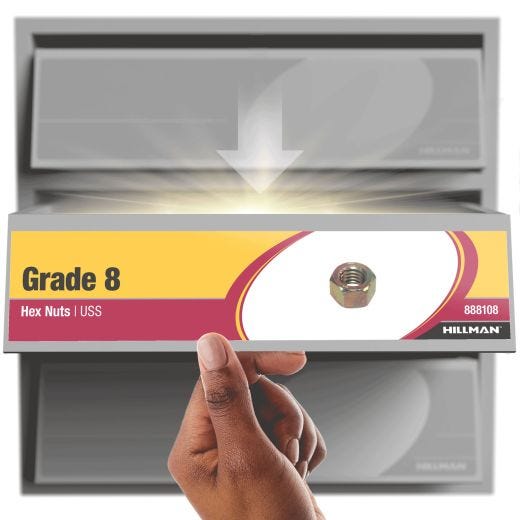 Écrou hexagonal, grade 8