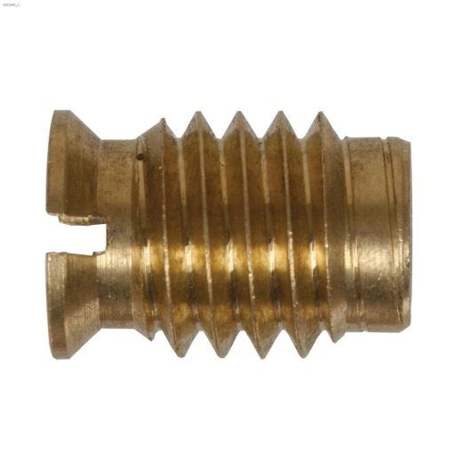 #8-32 Gold Brass Standard (SAE) Wood Insert Nut-2\/Pack