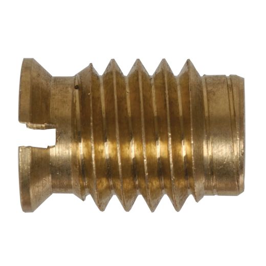 #10-24 Gold Brass Standard (SAE) Wood Insert Nut-2/Pack