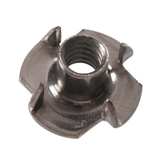 3/8-16 x 7/16" Stainless Steel 3-Prong Tee Nut-1/Pack