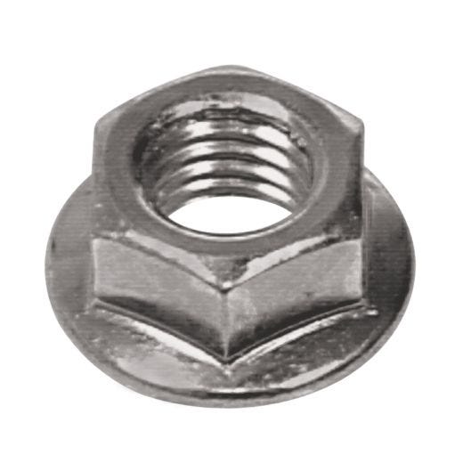 M10 x 1.5 Zinc Plated Flanged Nut-2/Pack