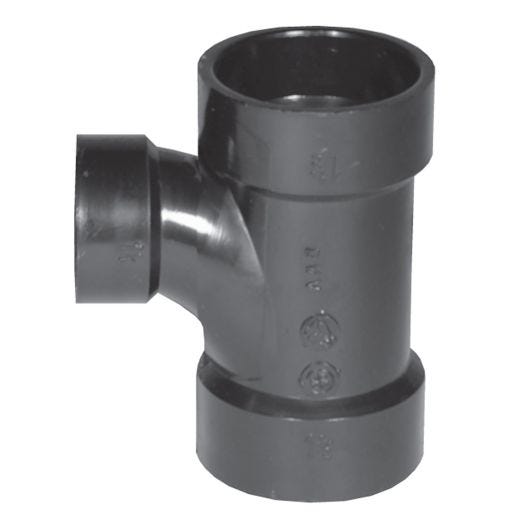 4" x 4" x 2" ABS Reducing Pipe Tee