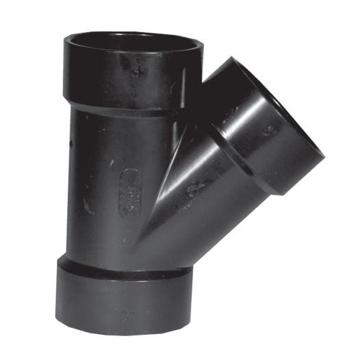 4" ABS 45 deg Pipe Wye