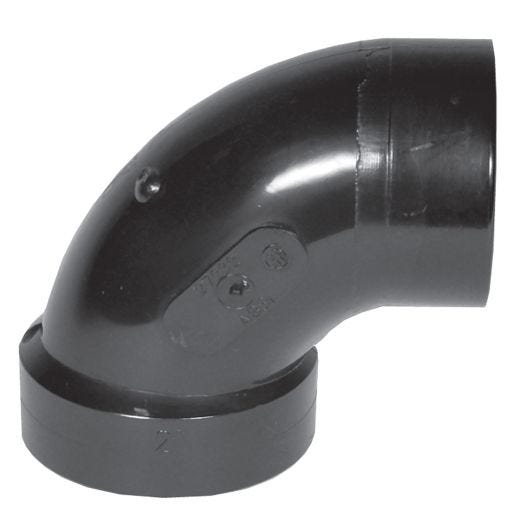 3" Short ABS 90 deg Pipe Elbow