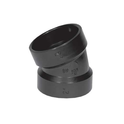 1-1/4" ABS 22.5 deg Pipe Elbow