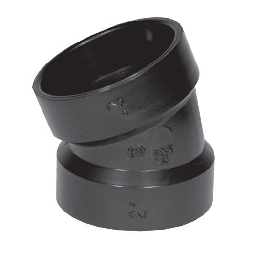 3" ABS 22.5 deg Pipe Elbow
